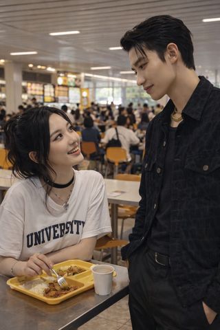 Xin Yue flirting with Saiful during lunch