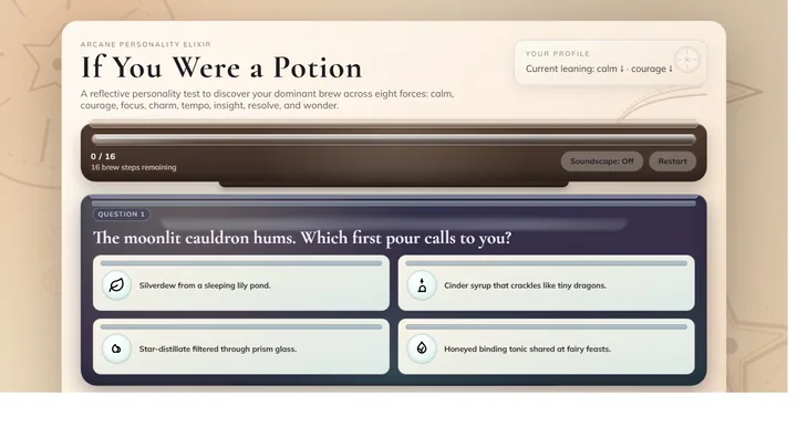 Potionality interface